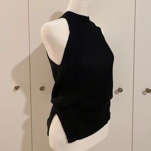 Black Knit Tank Top